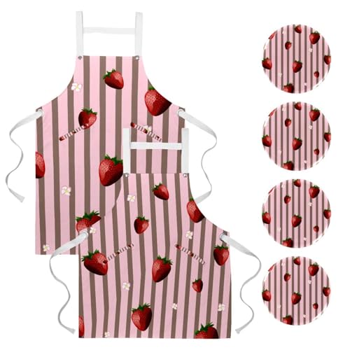 Tablier de cuisine pour nettoyage restaurant et bar lot de 2 réglable