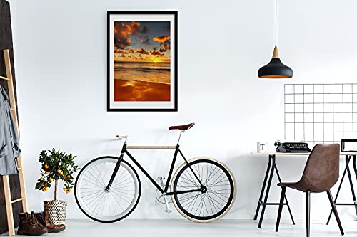 Affiche decorative plage australienne 50x70 cadre Tulup - 2