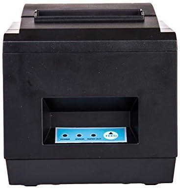 Radall 8250 Black 80mm Thermal Receipt Printer 80mm USB + LAN Pos Printers with Semi Automat Ic Cutter