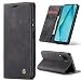 Produktbild CaseMe Schutzhülle aus Leder mit interner Schutzhülle für Huawei P40 Lite, mit Kartenschlitzen und Brieftaschen, Smart-Funktion, schlank und Standfunktion (Huawei P40 Lite, Schwarz)