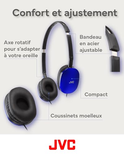 JVC HA S160M A U Casque Léger Série flats avec microphone - vue 8