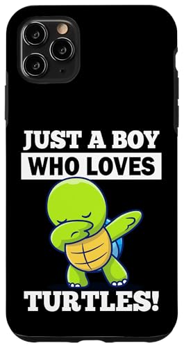 Funny Kids Dabbing Boy Who Loves Turtles Dab Turtle Lover �X�}�z�P�[�X iPhone 11 Pro Max �p