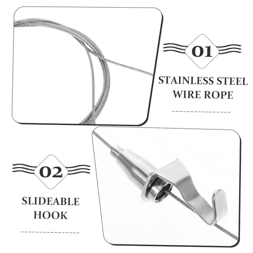 Image of Holibanna Adjustable Hooks for Picture Frames Heavy Duty Mirror Hanging Hardware