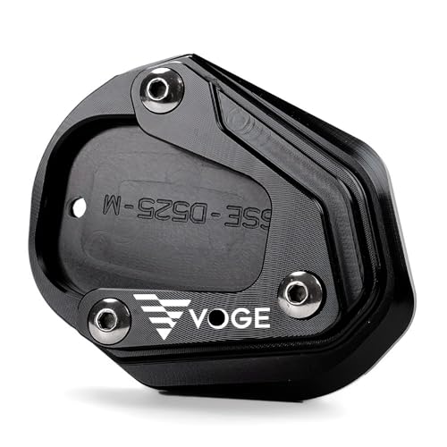 Patin de béquille Voge DS900X anti-enfoncement en alu bleu ciel et accessoires de valve