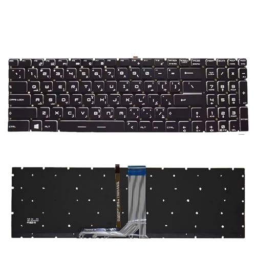 Clavier AZERTY pour MSI GE62 GE72 GS60 GL62 GL72 portable avec rétroéclairage RGB version AR