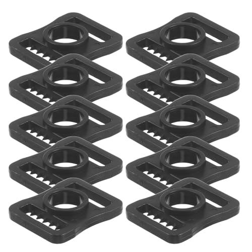 HEALLILY 10 Unidades de Barbilla Ajuste Seguro de Plástico Negro para Mayor Seguridad para de Fútbol Americano y Hockey en Actividades y Movimientos Rápidos