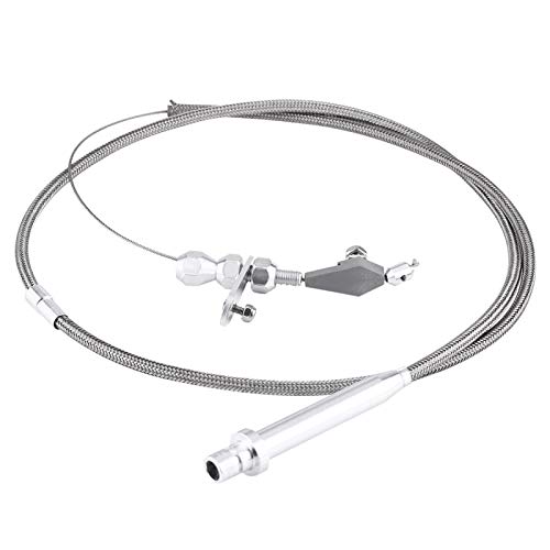 For Chevy Th350 Stainless Steel Braided Transmission Kick Down Cable Detent Kickdown #TOP3