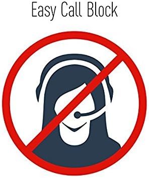 Illustration of a red circle with a line through a person wearing a headset, symbolizing call blocking.