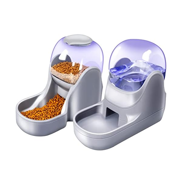 2-Pack-Automatic-Cat-Feeders-Dog-Water-Bowl-Dispenser-and-Dog-Food-Bowls-Set-Dog-Feeding-Watering-Supplies-for-Small-Medium-Big-Pets-Cat-Bowls-for-Food-and-Water-1-Gallon Dog Food Bowls Set