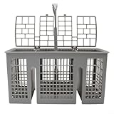 Hergestellt aus hochwertigem Kunststoffmaterial, graues Aussehen, ausgestattet mit einer Schutzhülle und stabilem Design, die Größe beträgt ca. 22,8 x 9 x 11,7 cm (ohne Griff), die zuverlässig in Ihrer Spülmaschine für den täglichen Gebrauch verwendet werden kann.