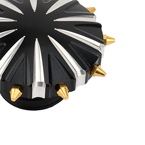 Motorcycle Gas Cap Fuel Tank Oil Caps For Sportster Iron 883 1200 Xl Softail Dyna Touring Road King Street Glide 96-2022 Black Spikes Style #TOP2