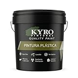 KYRO PINTURAS - MATE VINÍLICA KV - Pintura Plástica Mate para Interior y Exterior, Blanco Intenso, Bajo Olor, Gran Cubrición y Lavable, Rendimiento 10-12 m²/L