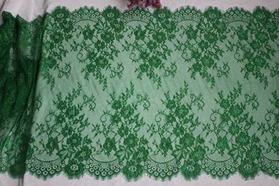 Koronkowa wstążka, Koronkowa siatkowa lamówka do rzęs, wielokolorowy haft o szerokości 70 cm majsterkowania i odzieży(Green)