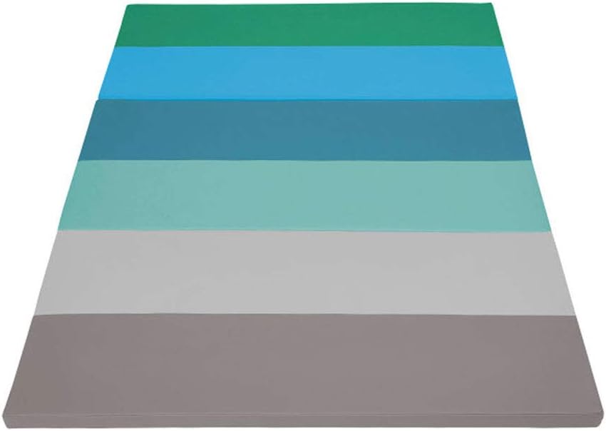 Factory Direct Partners SoftScape 4ft x 6ft Runway Tumbling Mat - Soft, Sturdy Foam, 3-Fold Exercise Mat