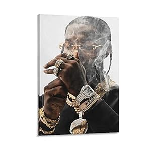 BAIQUE Pop Smoke – Element (Meet The Woo 2) Canvas Art Poster en Wall Art Picture Print Moderne Familie slaapkamer Decor…