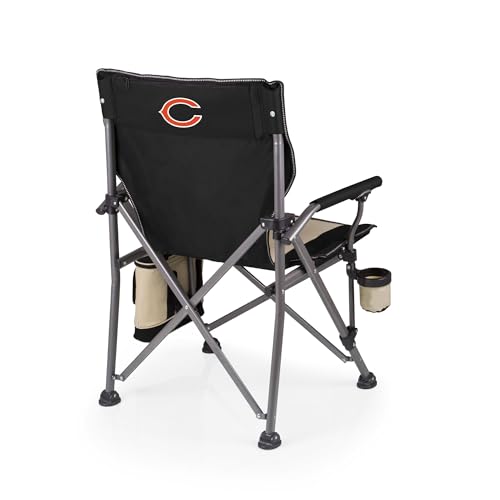 Image of Picnic TIME NFL Unisex-Adult NFL Outlander Folding Camping Chair with Cooler, Heavy Duty Beach Chair