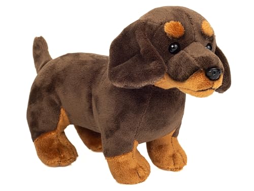 Teddys Rothenburg Teddy Hermann Hund Dackel 21 cm Dunkelbraun Plüschhund