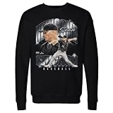 500 LEVEL Sean Newcomb Chicago W Vintage Men's Crewneck Sweatshirt (Black, XL)