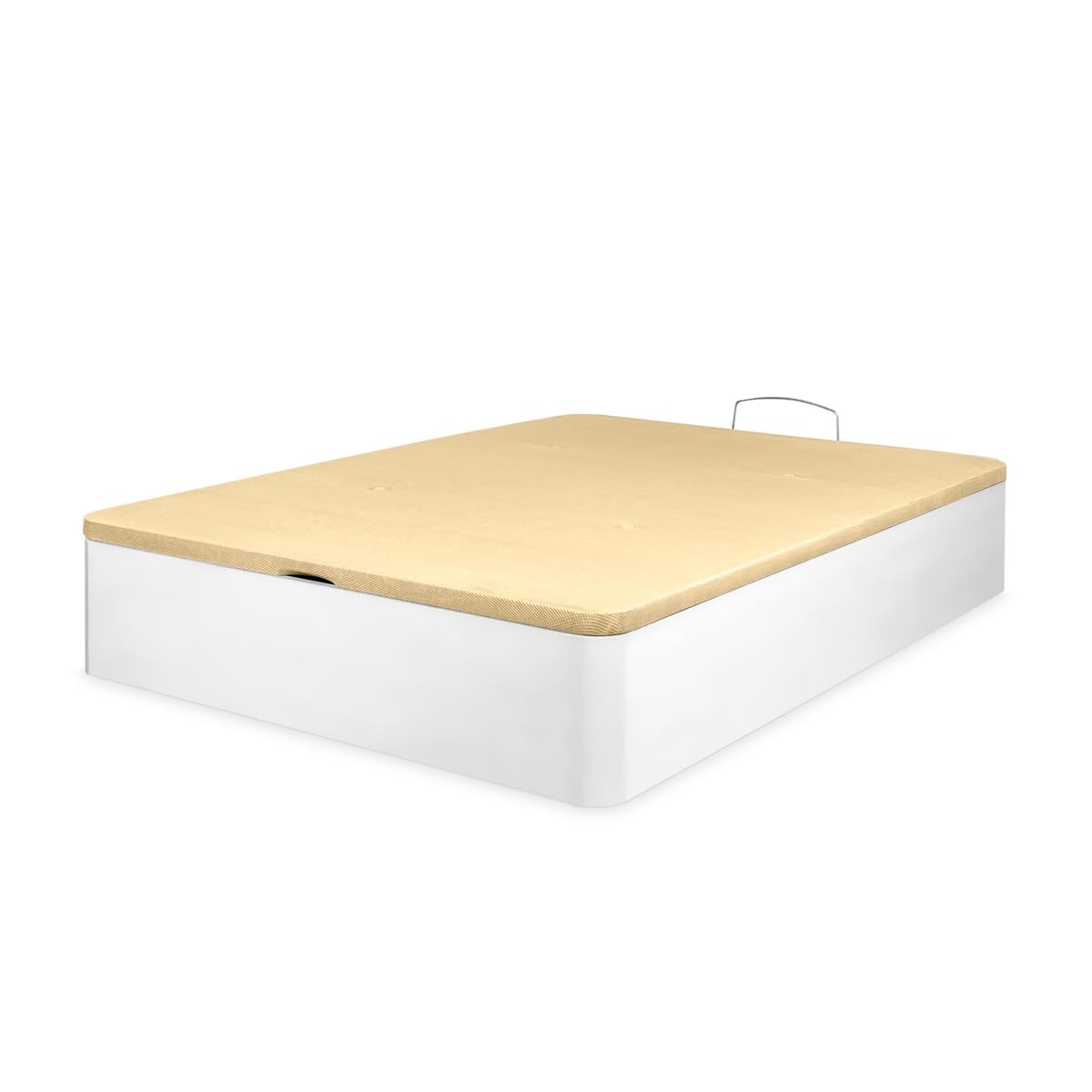 mattfy - Canapé Abatible Extra Reforzado Gran Capacidad con Tapa Transpirable, Esquinas Redondeadas, 150 x 190, Blanco