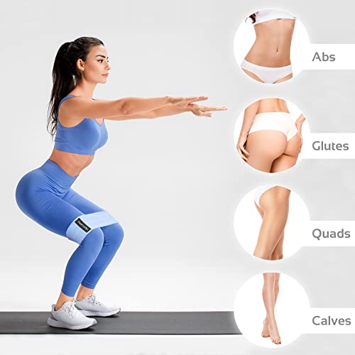 Image of TheFitLife Resistance Exercise Bands for Women - Fabric Workout Bands for Booty, Hip, Glute, Leg, Thigh, Squat, Butt Lift Excersize and Fitness Loop Bands for Home Gym