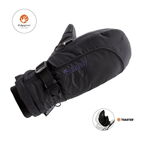 Image of Swany Junior Softy 2.1 Warm Insulated Durable Flexible Toaster Leather Palm Winter Sports Mittens