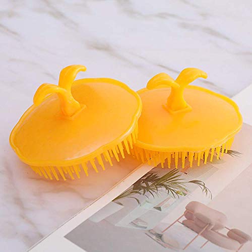 ayushicreationa Men and Women Silicone Hair Shampoo Scalp Massage Brush Shower Bathing Hair Comb Multicolor (2 PCS Comb) 1
