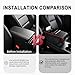 Car Armrest Storage Box for Mazda Cronos Xedos-6 Xedos-9 Eunos MS-8 AZ-1 Lantis Millenia, Center Console Organizer with Side Pocket, Ergonomic Memory Foam Armrest Cushion, Car Elbow Support Pad