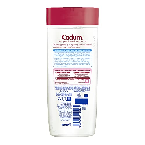 Cadum Hypoallergenic Sulphate Free Body and Hair Gel 400ml, Chamomile 750ml, 400 ml (Pack of 1) - Image 2