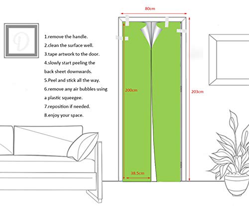 KGKBH Carta da parati 3D per porte Famoso