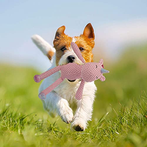 Goola Dog Squeaky Toys Interactive Toys Durable Plush Toy Chew Dog Toys With Squeaker And Crinkle Paper For Squeaky Plush Dog Toys Pack For Puppy Small Middle Large Dogs,Unicorn Soft Pet Toys #TOP4