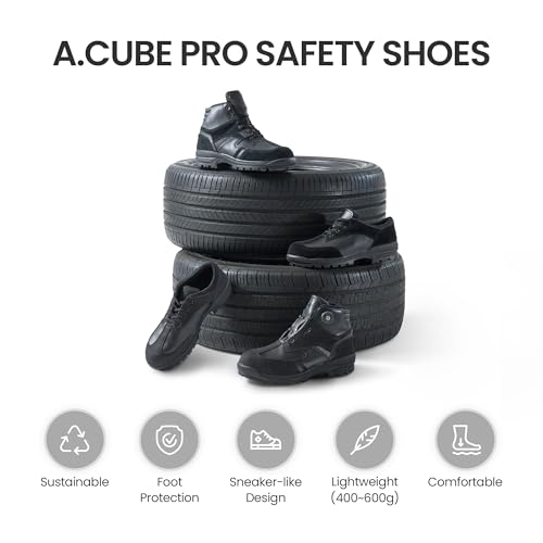 Q-4 Comfortable Safety Shoes – PVC Toe Cap, EU Riot Police Outsole, ESG Recycled Materials, Durable Work & Hiking Shoes2