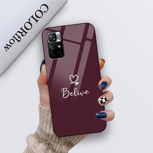 Image of COLORflow Back Cover Compatible with Redmi Note 11 5G / 11S 5G | Cute Korean Hearts Customized | Shockproof TPU Bumper with Camera Protection Back Cover Compatible with Redmi Note 11 5G / 11S 5G