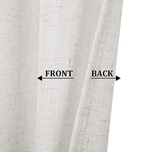 LuxFocus Patchwork Buttons Pattern Cafe Bathroom Half Window Curtains for Bedroom with Rod 2 Panels, W 27 x L 45 inch, Taupe - Image 3