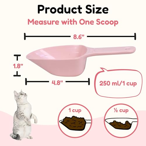 Cucharón medidor de alimento para mascotas de 1 taza miniatura 2