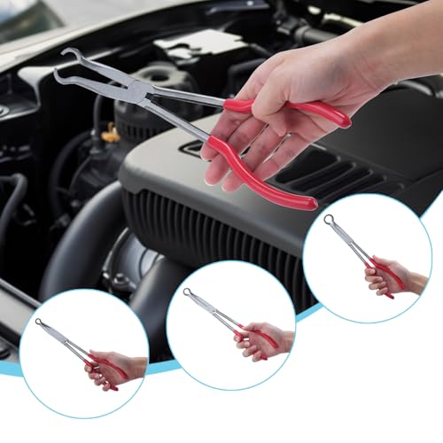 Image of 3PCS Circle Nose Pliers 11 Inch Extra Long Reach Hose Grip Pliers Set