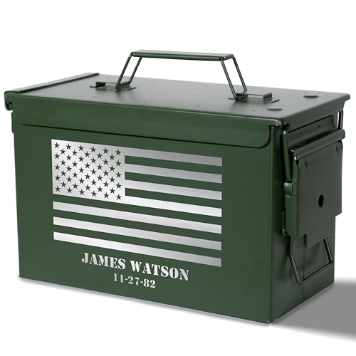 Lara Laser Works Ammo Box For Men Personalized - Custom