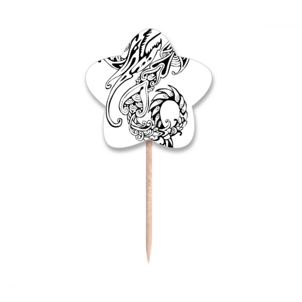 Cure-dents dragon féerique, accessoire cupcake pour émerveiller vos invités