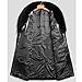 Tngan Long Faux Fur Coat Outwear Black Winter Parka Overcoat for Men(Black B,L)