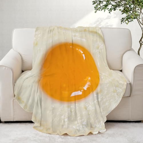 Plaid oeuf au plat grande taille couverture douce pour lit - 6