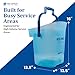 San Jamar Plastic Light Duty Ice Tote, 6 Gallons, Blue