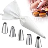 Cinco boquillas de diferentes formas pueden cubrir necesidades básicas y son adecuadas tanto para cocinar en casa como para fiestas de cocina.