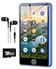 Lecteur MP3 Spotify avec Bluetooth et Wi-FI, AGXOV Baladeur MP3 Bluetooth avec écran Tactile de 4,02 Pouces, 80Go Lecteur MP4 Compatible avec Radio FM, Amazon Music, Deezer, Pandora, Play Store, Bleu