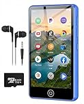 AGXOV 80GB Lettore MP3 con Wi-Fi & Bluetooth, 4,02 pollici touchscreen MP4 Player, Lettore Musicale Android con Spotify, Deezer, Radio FM, Registratore Vocale, E-book Reader, Blu