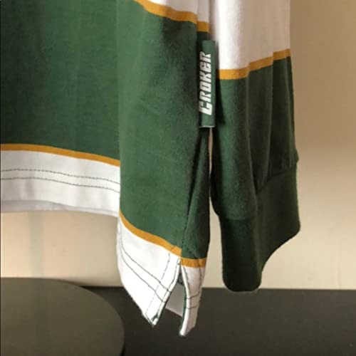 CROKER Green and White Striped Rugby Jersey,Green,XX-Large