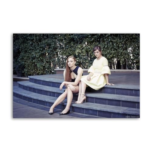 NOEMOHA Póster decorativo de Sophie Turner para pared, lienzo y