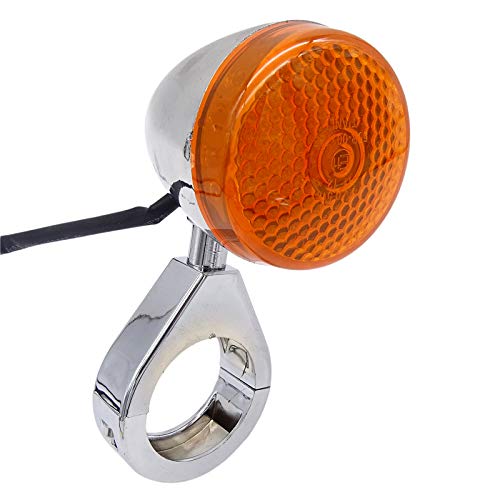 Clignotants LED moto bullet et feu arrière universels avec support pince pour fourche