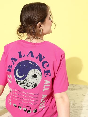 Image of Dillinger Blue Graphic Oversized T-Shirt
