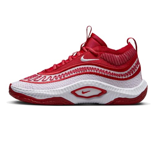 Nike Cosmic Unity 3 (Team) Scarpe da basket (DZ2906-600, University Red/White/White), University Rosso/Bianco/Bianco, 44.5 EU