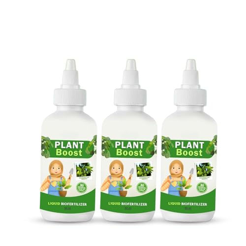 Plant Boost Liquid Biofertilizer (3 x 50ml) – Fast Rooting Growth Enhancer | Promotes Photosynthesis, Strengthens Roots & Improves Plant Health | Ideal for Flowers, Vegetables and Herbs (3)