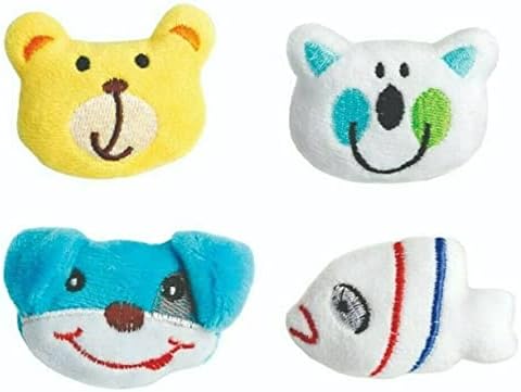 Miniatura 3 de Juego de arcade de garra y dispensador de dulces para pequeños premios juguetes y golosinas viene con 4 animales de peluche gran regalo para